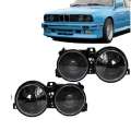 Μπροστινά Φανάρια Set Για Bmw 3 E30 82-94 Projectors Μαύρα Με Σταυρό H1/H1 Depo - Headlights - Xenon - Bulbs
